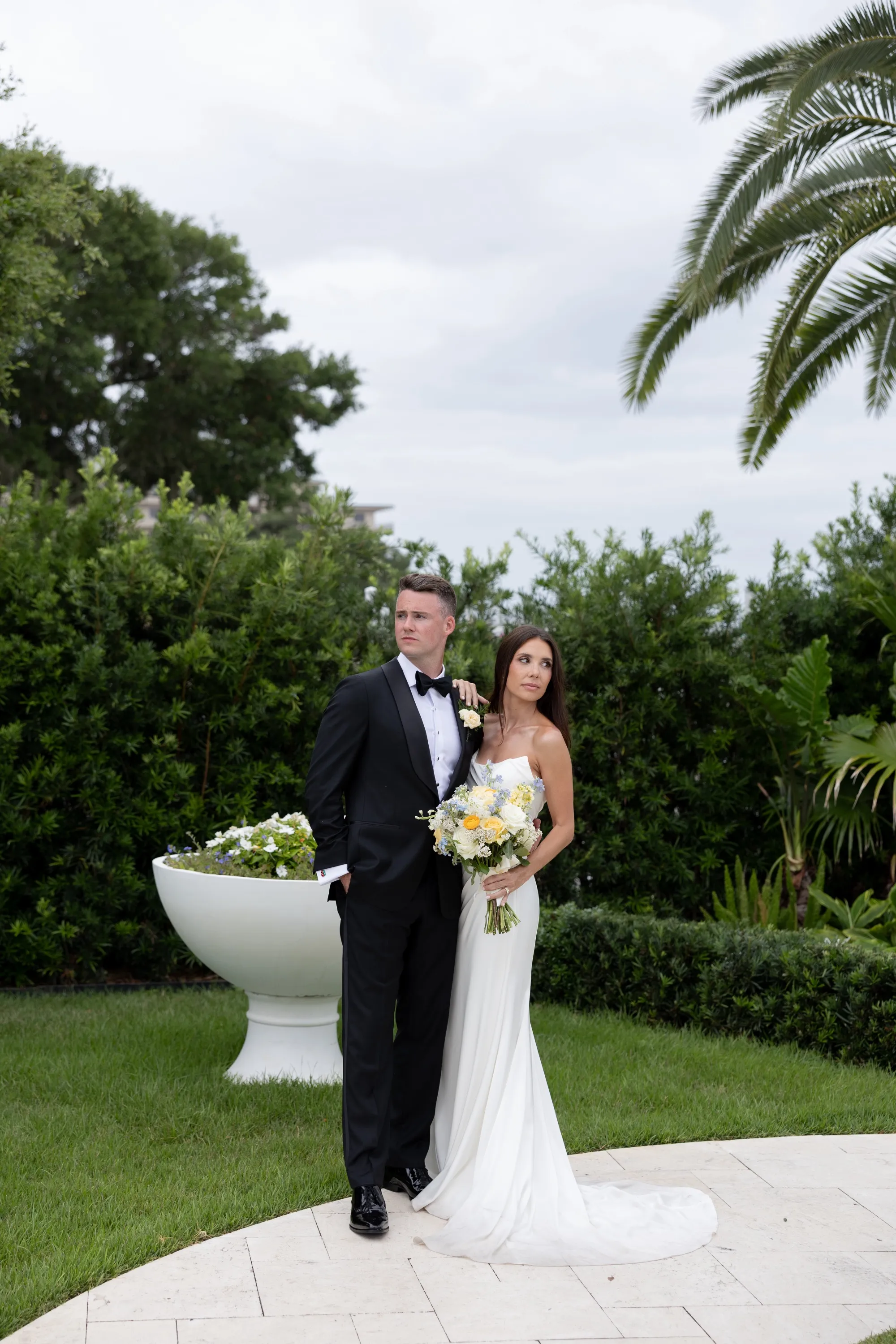 An editorial portrait in the garden at The Alice